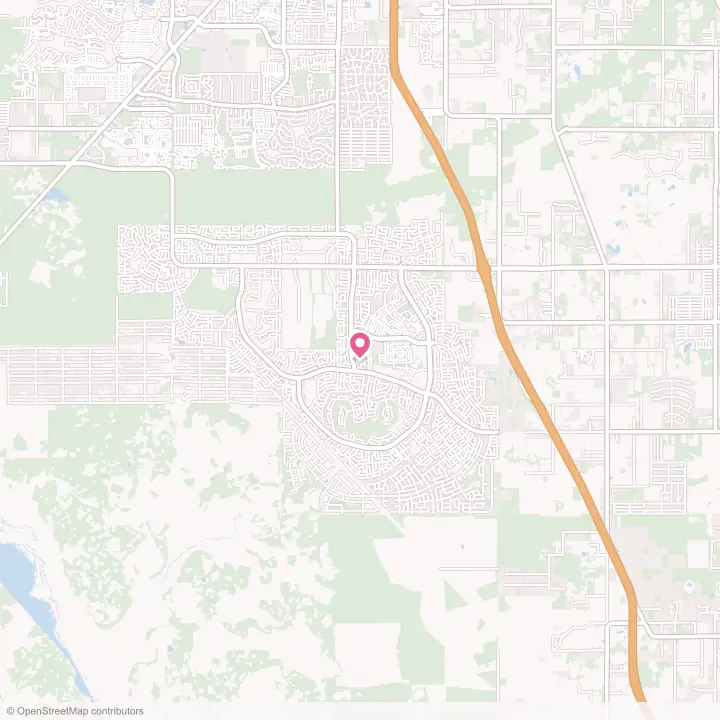 Map of the flower delivery area in Marion Oaks, Florida