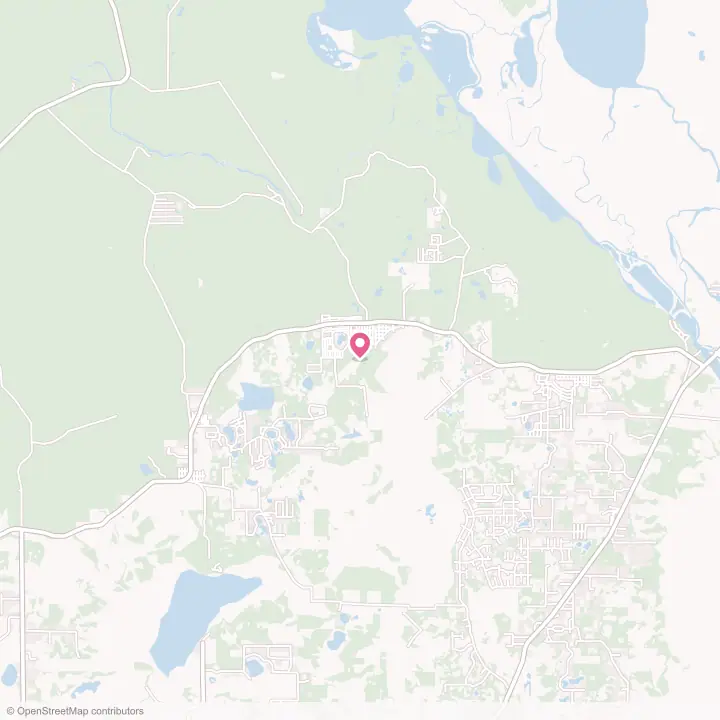 Map of the flower delivery area in Lake Kathryn, Florida