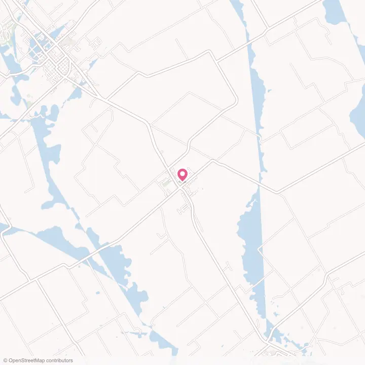 Map of the flower delivery area in Poth, Texas