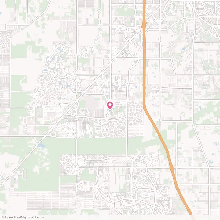 Map of the flower delivery area in Liberty Triangle, Florida