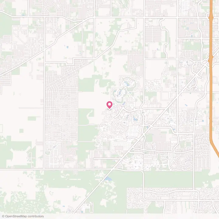 Map of the flower delivery area in On Top of the World Designated Place, Florida