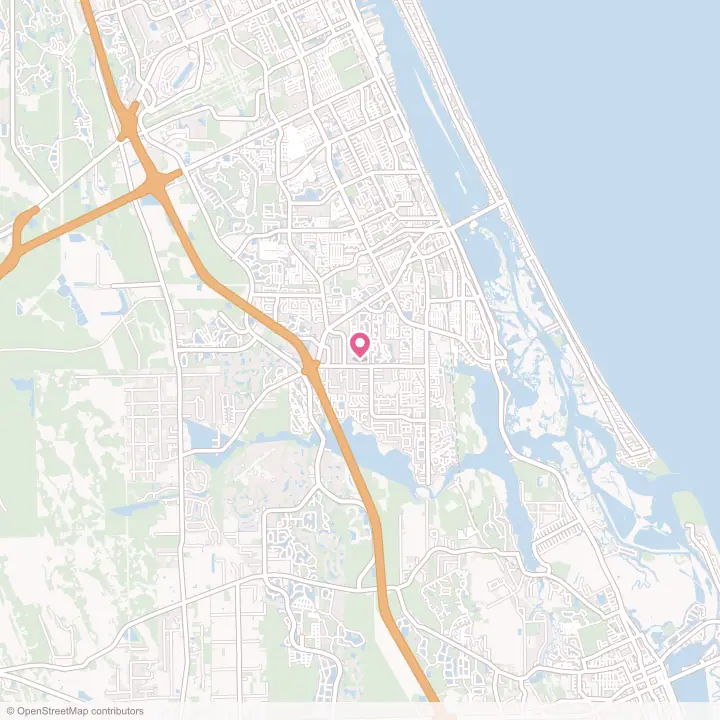 Map of the flower delivery area in Port Orange, Florida