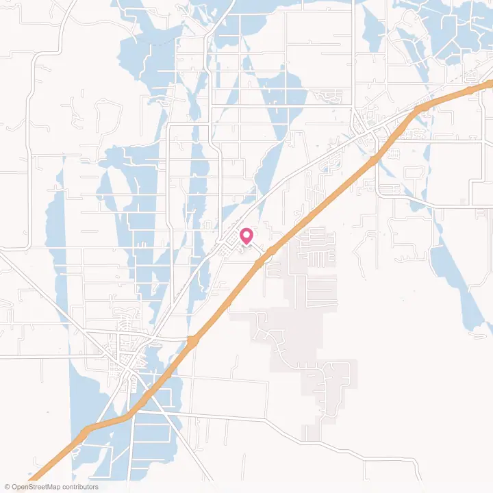 Map of the flower delivery area in Natalia, Texas