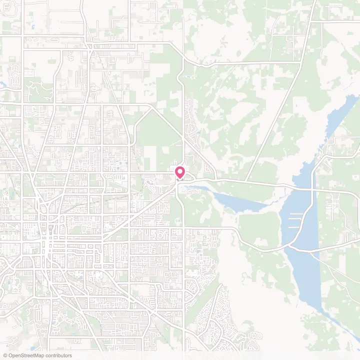 Map of the flower delivery area in Silver Springs, Florida
