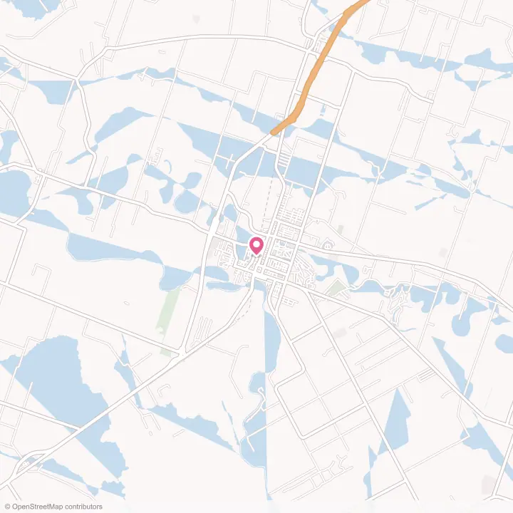 Map of the flower delivery area in Wharton, Texas