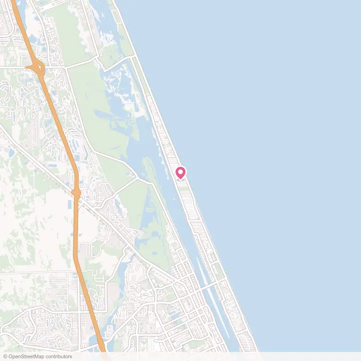Map of the flower delivery area in Ormond-by-the-Sea, Florida