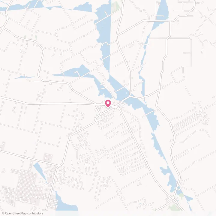 Map of the flower delivery area in La Vernia, Texas