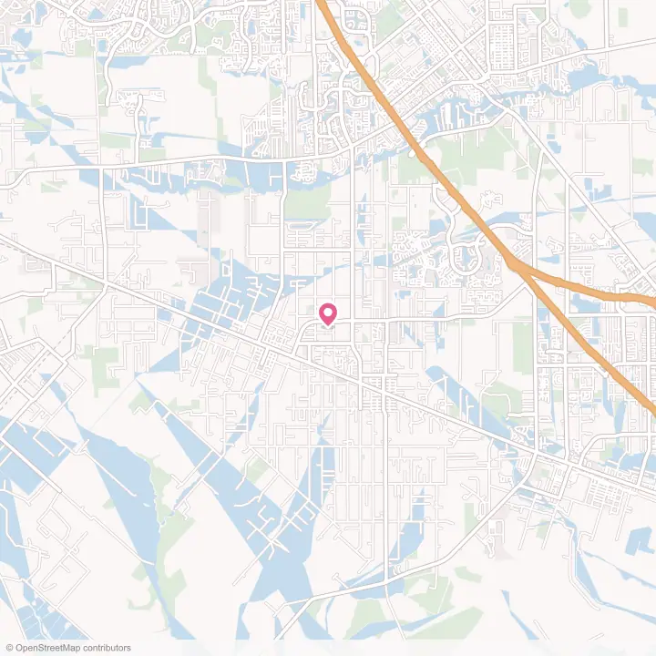 Map of the flower delivery area in Santa Fe, Texas