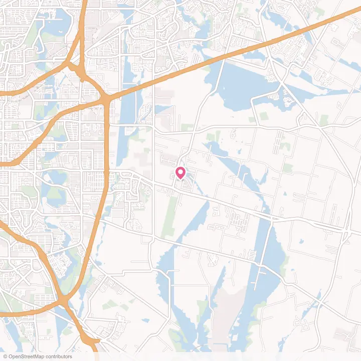 Map of the flower delivery area in China Grove, Texas