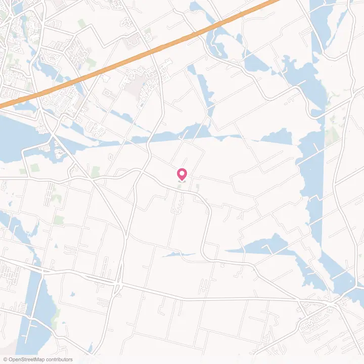 Map of the flower delivery area in St. Hedwig, Texas