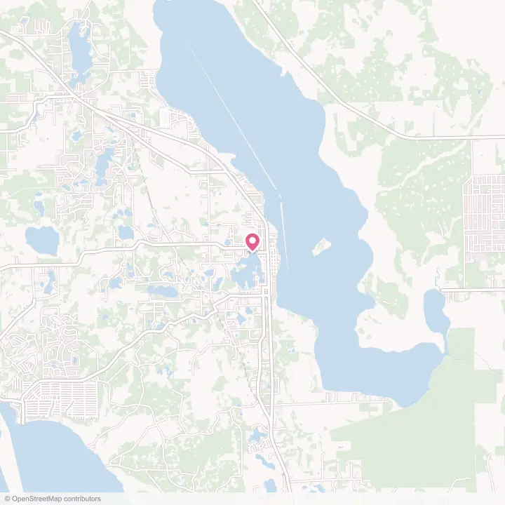 Map of the flower delivery area in Crescent City, Florida