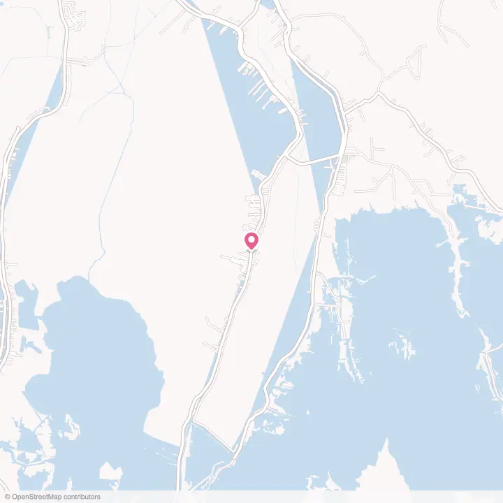Map of the flower delivery area in Chauvin, Louisiana