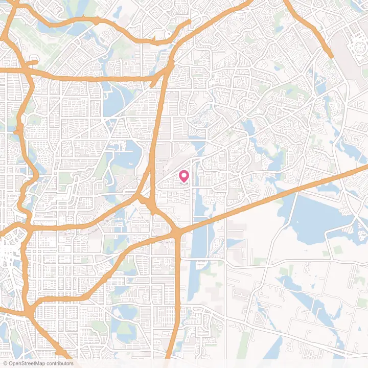 Map of the flower delivery area in Kirby, Texas