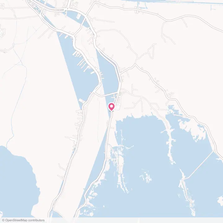 Map of the flower delivery area in Montegut, Louisiana