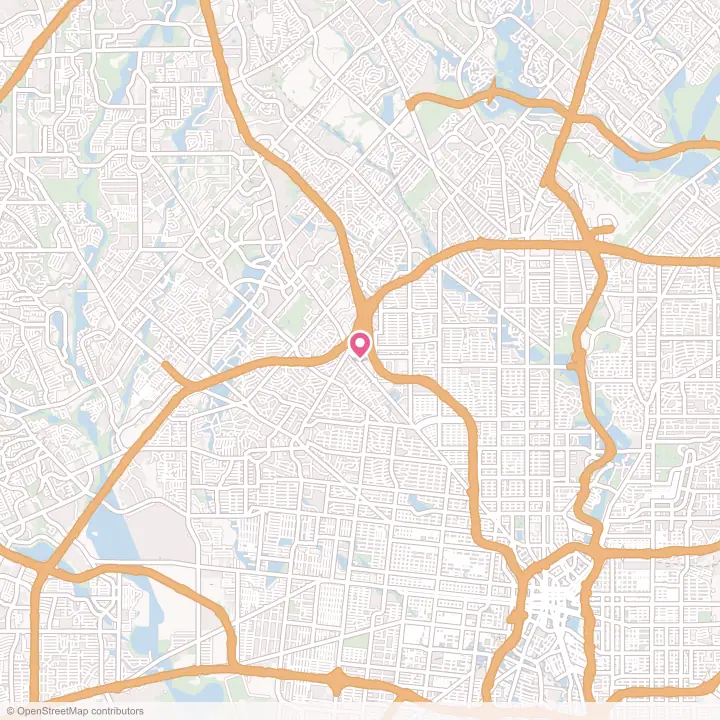 Map of the flower delivery area in Balcones Heights, Texas
