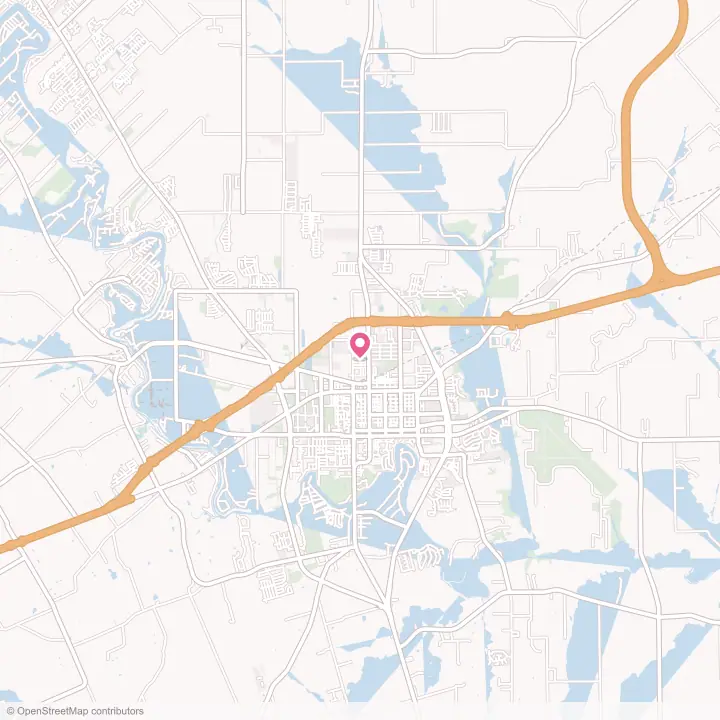 Map of the flower delivery area in Seguin, Texas