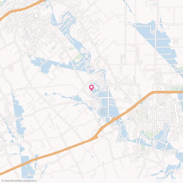 Map of the flower delivery area in McQueeney, Texas
