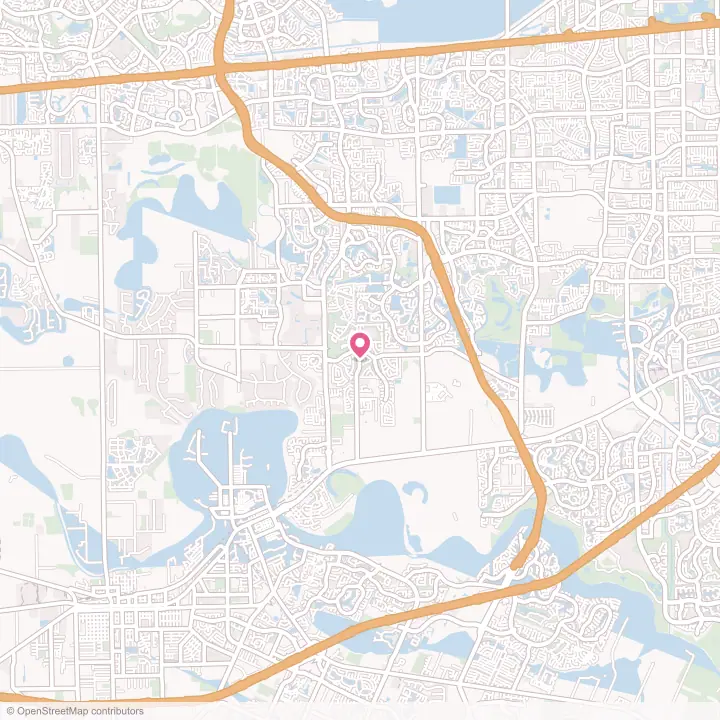 Map of the flower delivery area in Pecan Grove, Texas