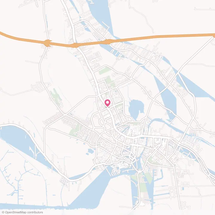 Map of the flower delivery area in Bayou Cane, Louisiana