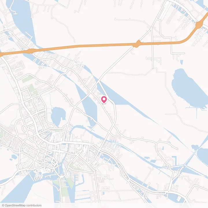 Map of the flower delivery area in Bayou Blue, Louisiana