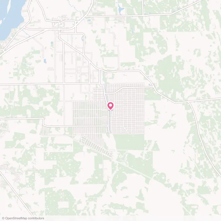 Map of the flower delivery area in Flagler Estates, Florida