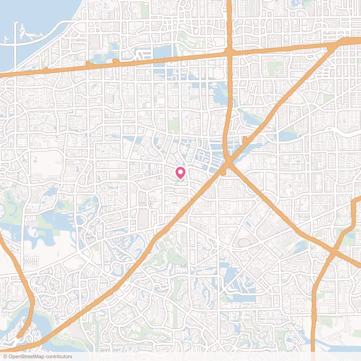 Map of the flower delivery area in Meadows Place, Texas
