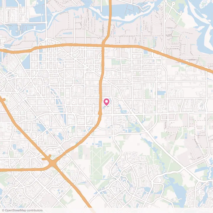 Map of the flower delivery area in Pasadena, Texas