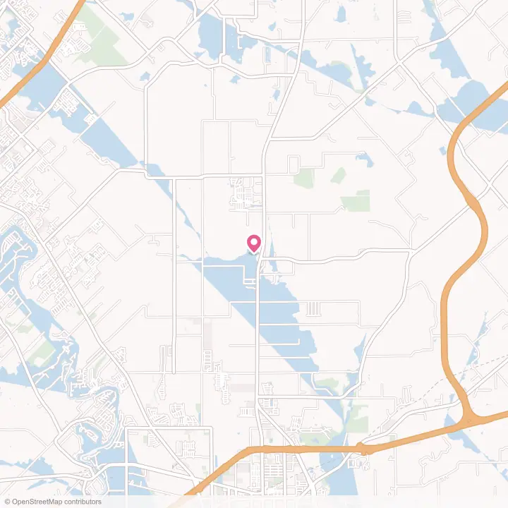 Map of the flower delivery area in Geronimo, Texas