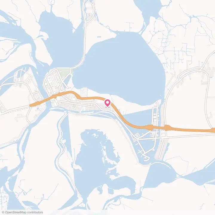 Map of the flower delivery area in Siracusaville, Louisiana