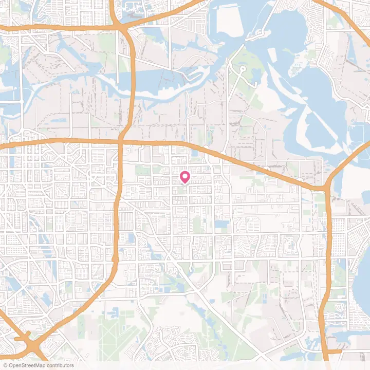Map of the flower delivery area in Deer Park, Texas