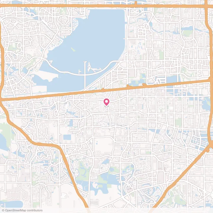 Map of the flower delivery area in Mission Bend, Texas