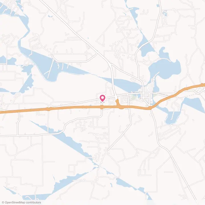 Map of the flower delivery area in Glidden, Texas