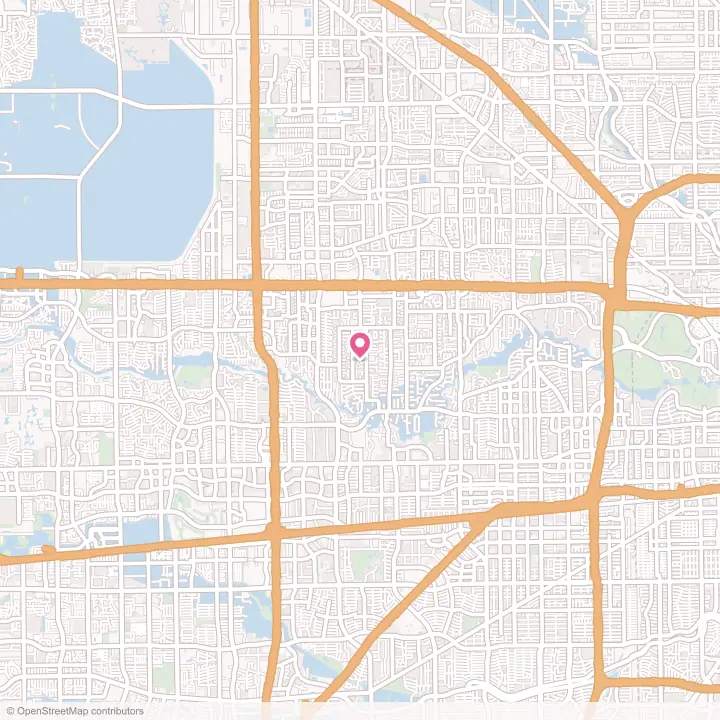 Map of the flower delivery area in Bunker Hill Village, Texas
