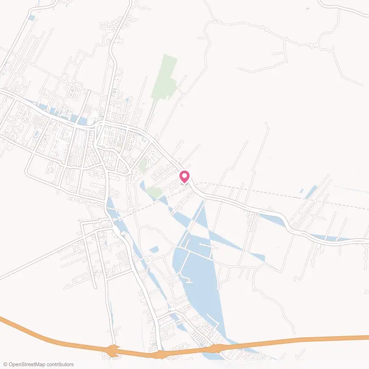 Map of the flower delivery area in Lafourche Crossing, Louisiana