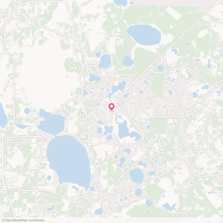 Map of the flower delivery area in Keystone Heights, Florida