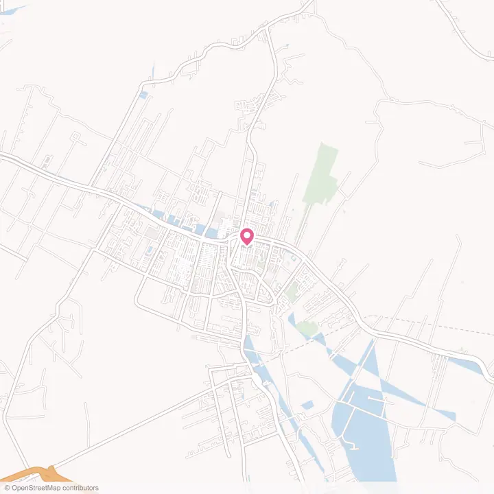 Map of the flower delivery area in Thibodaux, Louisiana