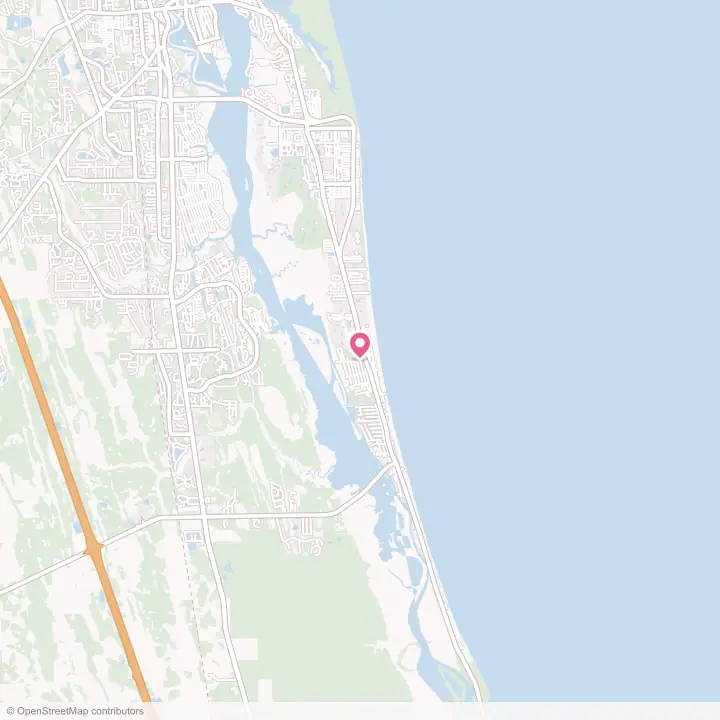 Map of the flower delivery area in Butler Beach, Florida