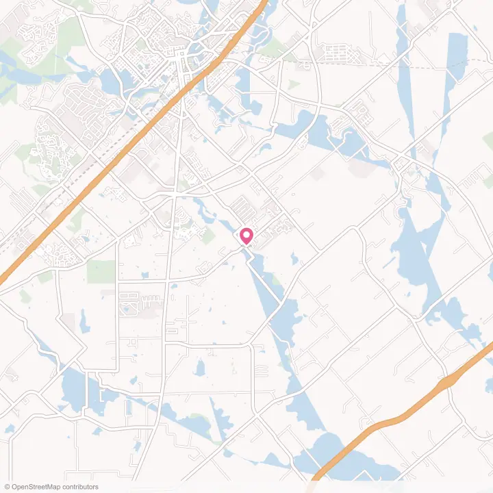 Map of the flower delivery area in Redwood, Texas