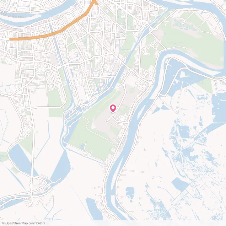 Map of the flower delivery area in New Orleans Station, Louisiana