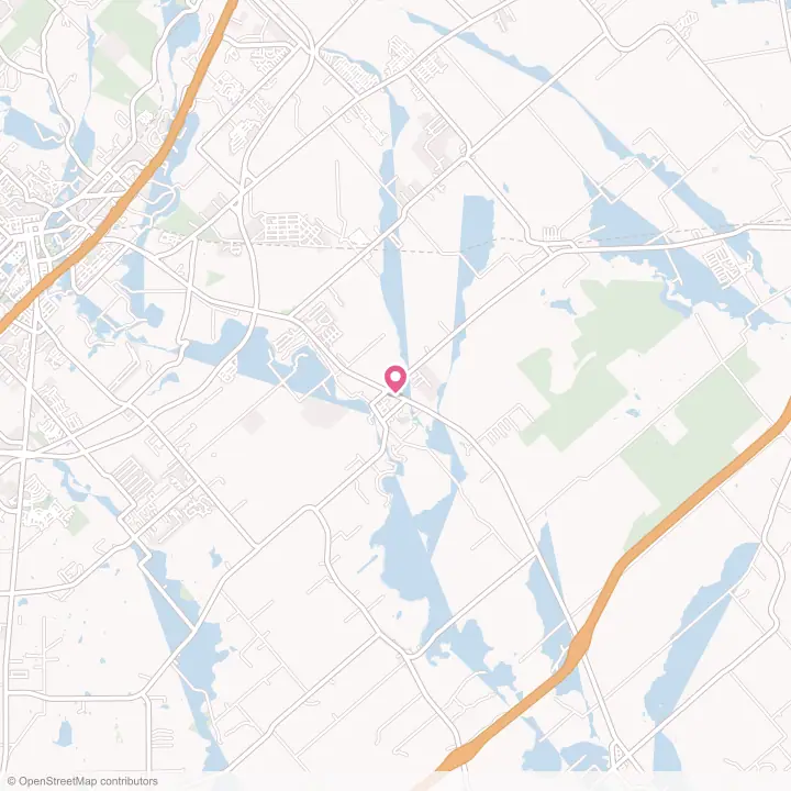 Map of the flower delivery area in Martindale, Texas