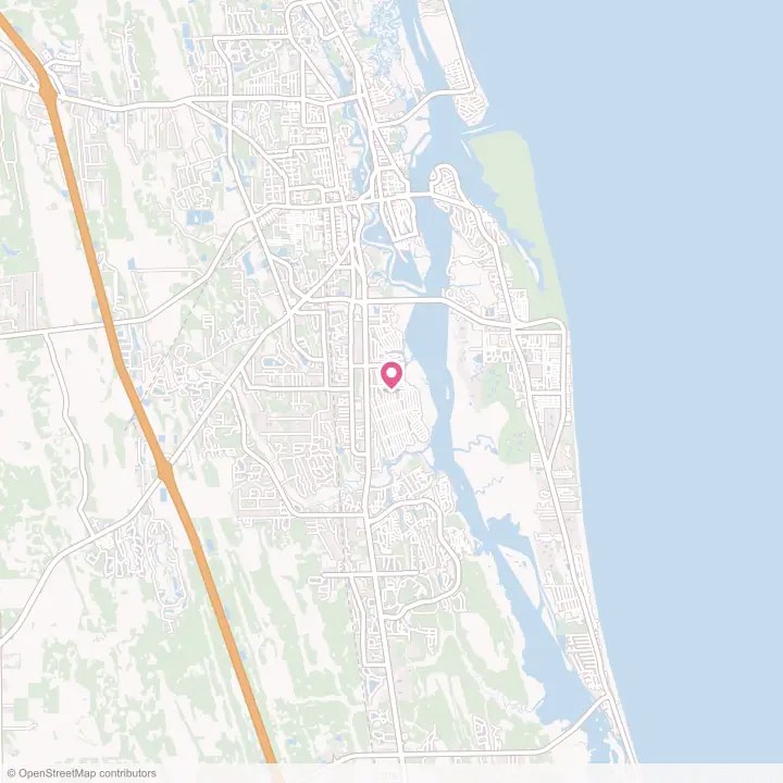 Map of the flower delivery area in St. Augustine South, Florida
