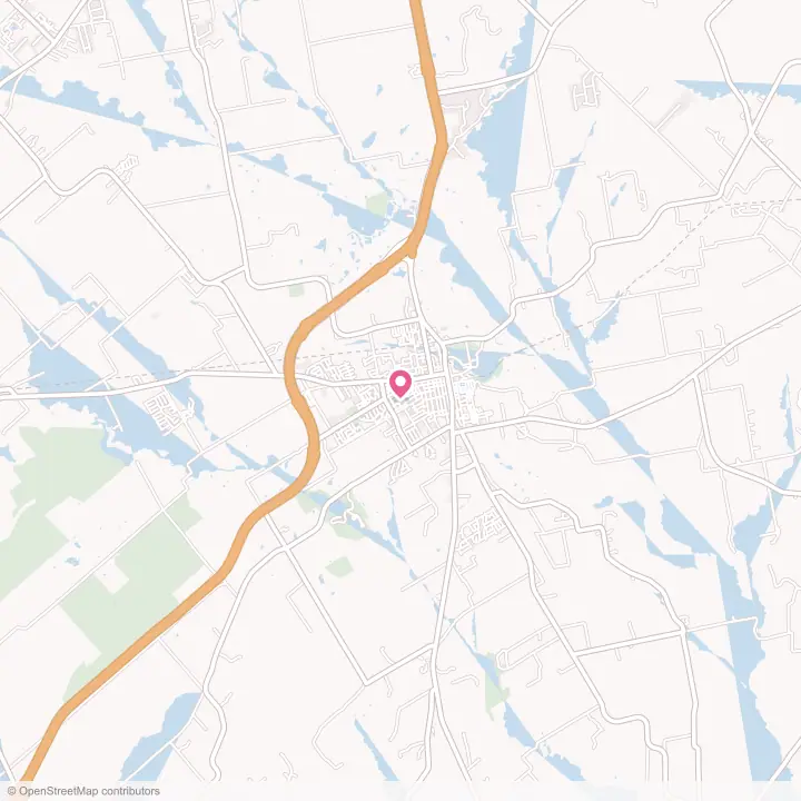 Map of the flower delivery area in Lockhart, Texas