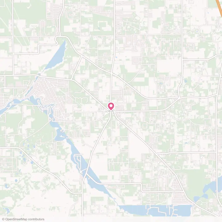Map of the flower delivery area in Fort White, Florida