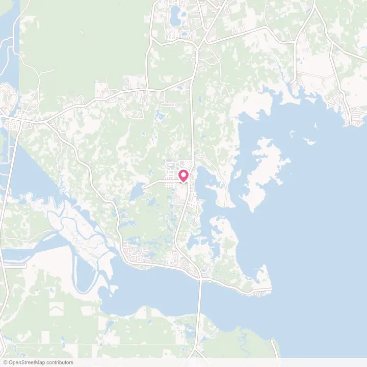 Map of the flower delivery area in Panacea, Florida