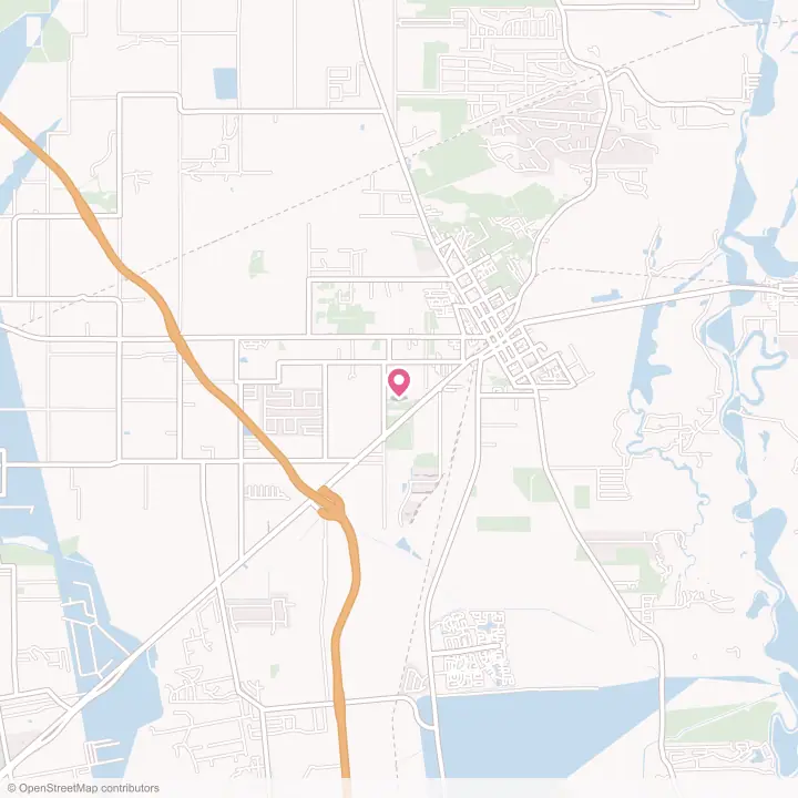 Map of the flower delivery area in Dayton, Texas