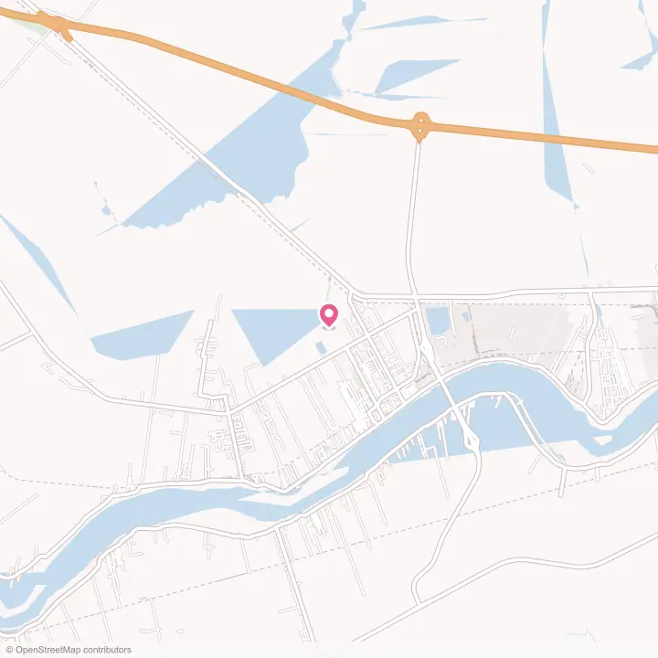 Map of the flower delivery area in Lutcher, Louisiana