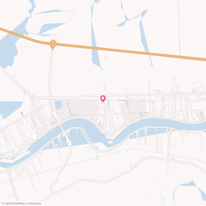 Map of the flower delivery area in Garyville, Louisiana