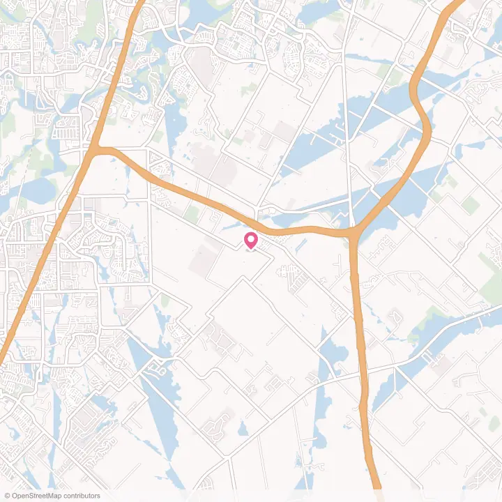 Map of the flower delivery area in Creedmoor, Texas