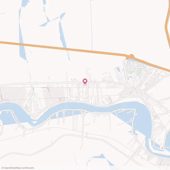 Map of the flower delivery area in Reserve, Louisiana