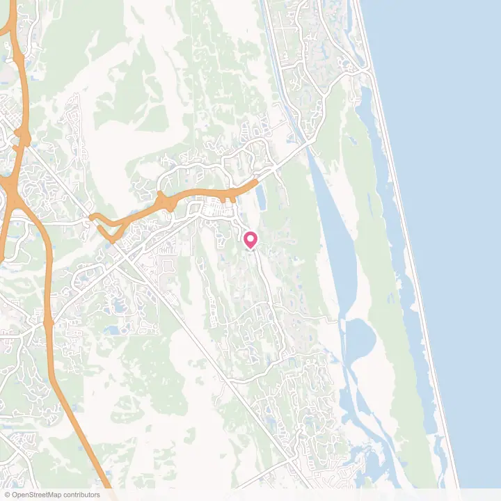 Map of the flower delivery area in Nocatee, Florida